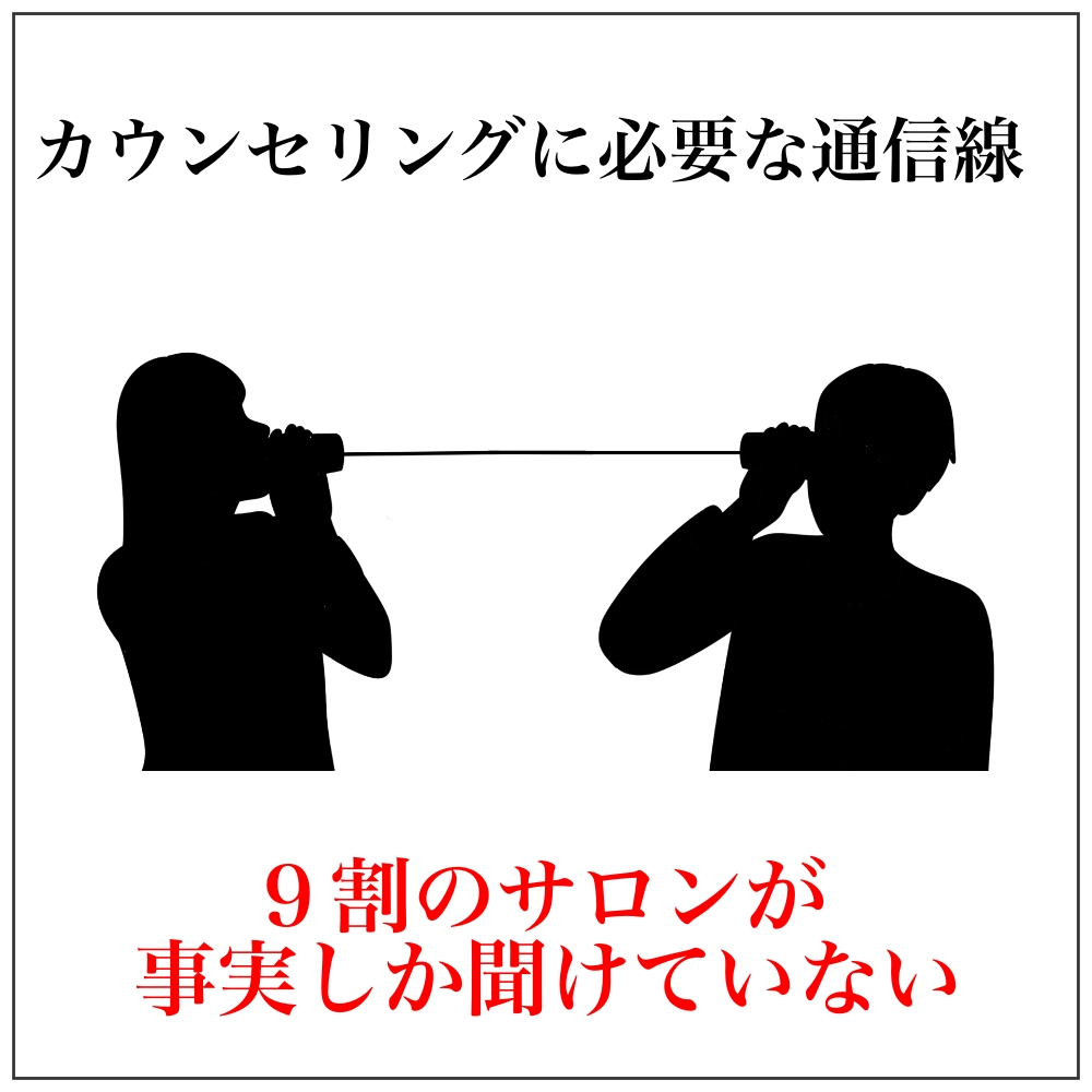 カウンセリングでは2本の通信線を用意する